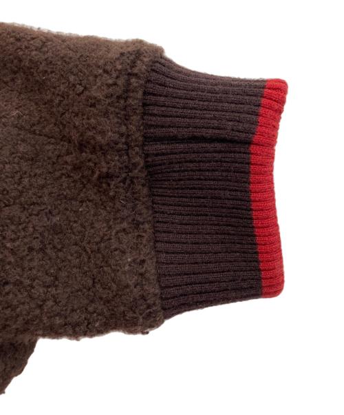BLACK LABEL CRESTBRIDGE（ブラックレーベル クレストブリッジ）BLACK LABEL CRESTBRIDGE (ブラックレーベル クレストブリッジ) Harris Tweedウールツイードブルゾン ブラウン サイズ:Mの古着・服飾アイテム