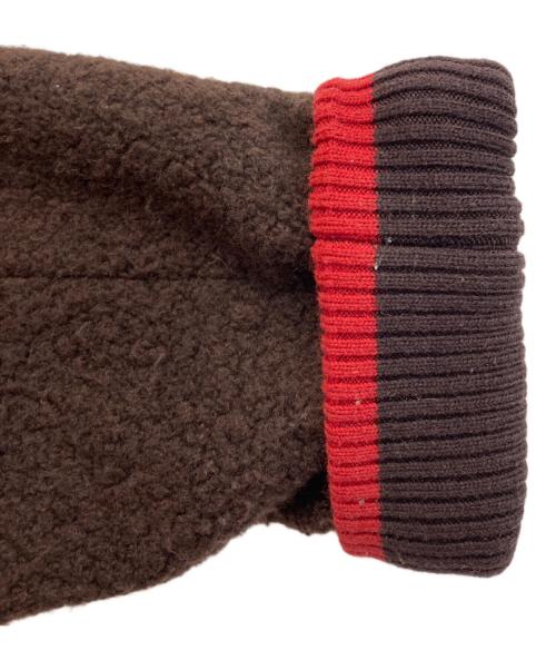 BLACK LABEL CRESTBRIDGE（ブラックレーベル クレストブリッジ）BLACK LABEL CRESTBRIDGE (ブラックレーベル クレストブリッジ) Harris Tweedウールツイードブルゾン ブラウン サイズ:Mの古着・服飾アイテム