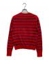 POLO RALPH LAUREN (ポロ・ラルフローレン) ストライプド コットンブレンドカーディガン レッド×ネイビー サイズ:S：7000円