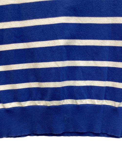 POLO RALPH LAUREN（ポロ・ラルフローレン）POLO RALPH LAUREN (ポロ・ラルフローレン) ストライプ ショートスリーブ セーター ブルー×ホワイト サイズ:Sの古着・服飾アイテム