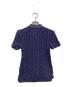 POLO RALPH LAUREN (ポロ・ラルフローレン) ケーブルニットポロシャツ/ガーメントウォッシュ加工 ネイビー サイズ:S：12000円