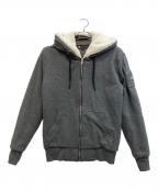 MOOSE KNUCKLESムース ナックルズ）の古着「裏ボアジップパーカー」｜グレー