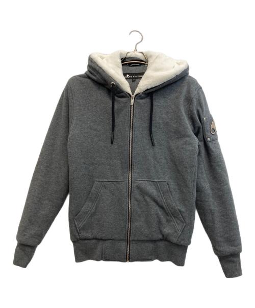 MOOSE KNUCKLES（ムース ナックルズ）MOOSE KNUCKLES (ムース ナックルズ) 裏ボアジップパーカー グレー サイズ:Sの古着・服飾アイテム
