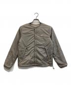 DANTONダントン）の古着「PRIMALOFT インサレーション カラーレスジャケット」｜グレー