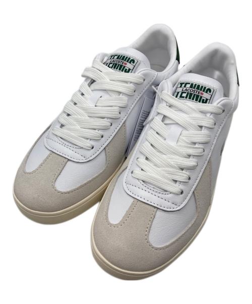 LACOSTE（ラコステ）LACOSTE (ラコステ) BASESHOT PRO クラシックコートスニーカー ホワイト サイズ:24 未使用品の古着・服飾アイテム