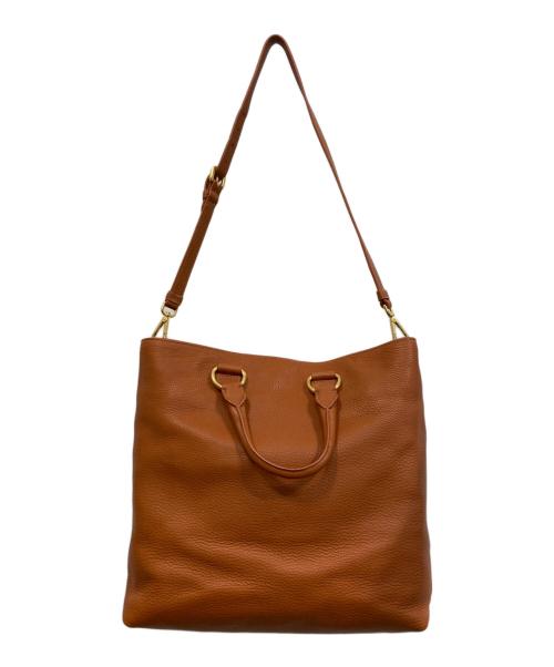 PRADA（プラダ）PRADA (プラダ) VITELLO PHENIX TOTE / ヴィッテロフェニックストートバッグ ブラウンの古着・服飾アイテム