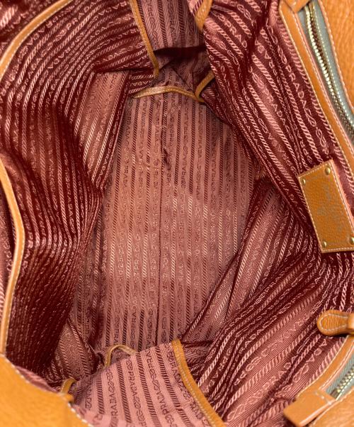 PRADA（プラダ）PRADA (プラダ) VITELLO PHENIX TOTE / ヴィッテロフェニックストートバッグ ブラウンの古着・服飾アイテム