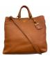 PRADA（プラダ）の古着「VITELLO PHENIX TOTE / ヴィッテロフェニックストートバッグ」｜ブラウン