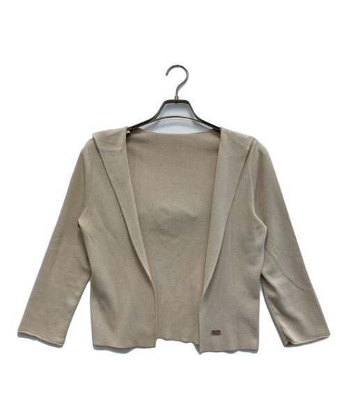 FOXEY（フォクシー）FOXEY (フォクシー) Cardigan Relax Houdie ベージュ サイズ:40の古着・服飾アイテム