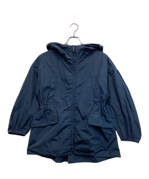MaxMara（マックスマーラ）MaxMara (マックスマーラ) The Cube ジップアップ ナイロン フード ジャケット ネイビー サイズ:32の古着・服飾アイテム