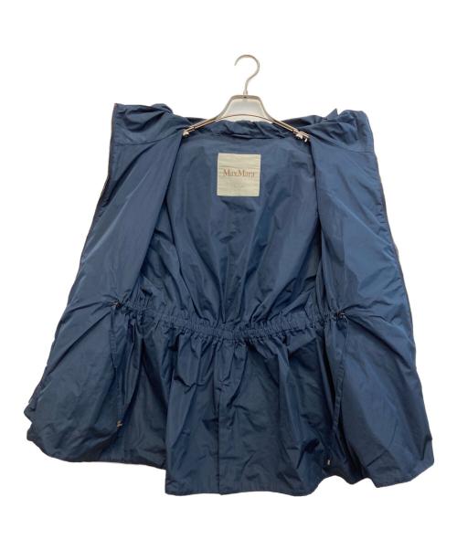 MaxMara（マックスマーラ）MaxMara (マックスマーラ) The Cube ジップアップ ナイロン フード ジャケット ネイビー サイズ:32の古着・服飾アイテム