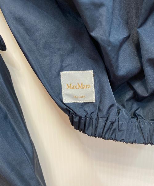 MaxMara（マックスマーラ）MaxMara (マックスマーラ) The Cube ジップアップ ナイロン フード ジャケット ネイビー サイズ:32の古着・服飾アイテム