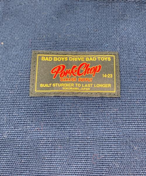 porkchop garage（ポークチョップガレージ）porkchop garage (ポークチョップガレージ) キャンバスジップトート ネイビーの古着・服飾アイテム