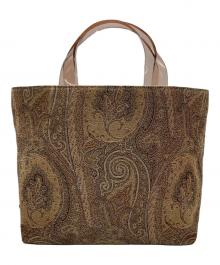 ETRO（エトロ）の古着「ペイズリーハンドバッグ」｜ブラウン