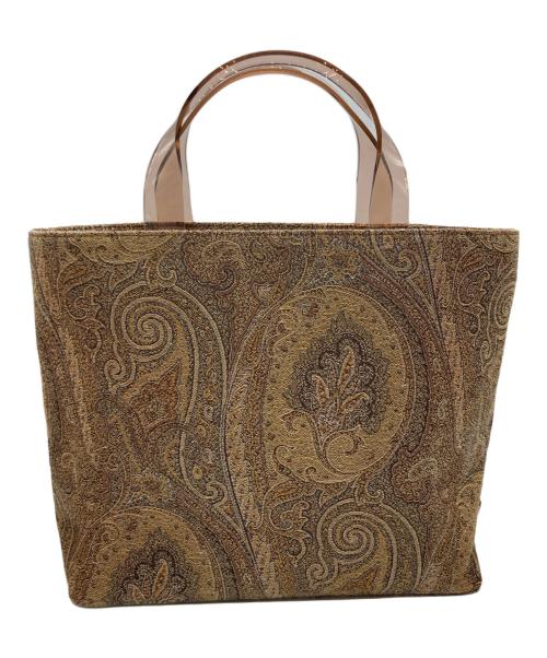 ETRO（エトロ）ETRO (エトロ) ペイズリーハンドバッグ ブラウンの古着・服飾アイテム