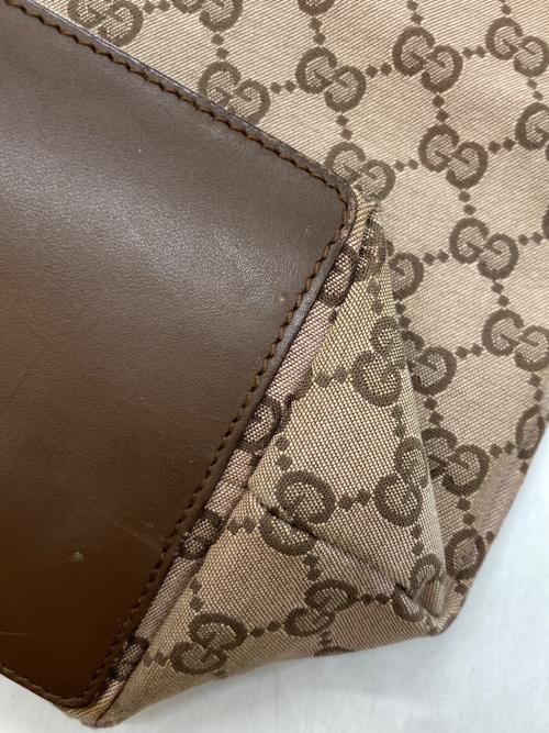 GUCCI（グッチ）GUCCI (グッチ) GGキャンバス トートバッグ ベージュの古着・服飾アイテム