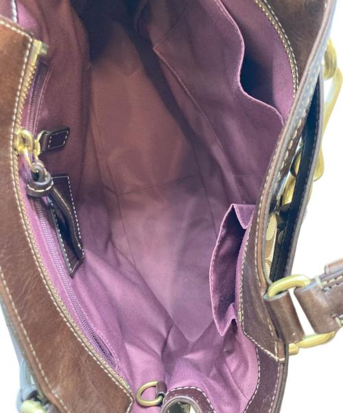 COACH（コーチ）COACH (コーチ) シグネチャーハンドバッグ ベージュの古着・服飾アイテム