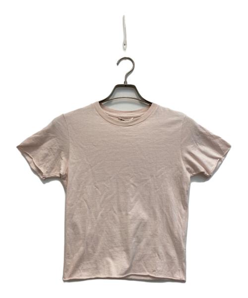 AURALEE（オーラリー）AURALEE (オーラリー) コットン ジャージー Tシャツ ピンク サイズ:1の古着・服飾アイテム