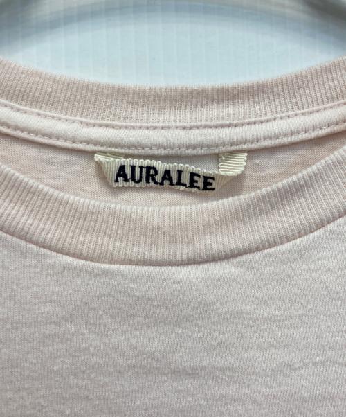 AURALEE（オーラリー）AURALEE (オーラリー) コットン ジャージー Tシャツ ピンク サイズ:1の古着・服飾アイテム