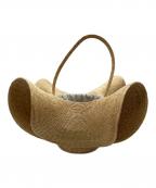 LUDLOWラドロー）の古着「FLARES STRAW BASKET /フレアストローバスケットバッグ」｜ベージュ