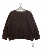 Spick and Spanスピック＆スパン）の古着「コットンリネンギマリンクスルーズプルオーバー」｜ブラウン