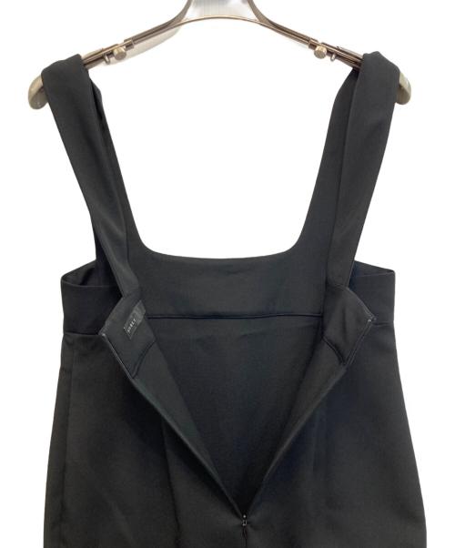 Noble（ノーブル）Noble (ノーブル) 26SS ラフィネダブルクロスソフトスクエアワンピース ブラック サイズ:38の古着・服飾アイテム