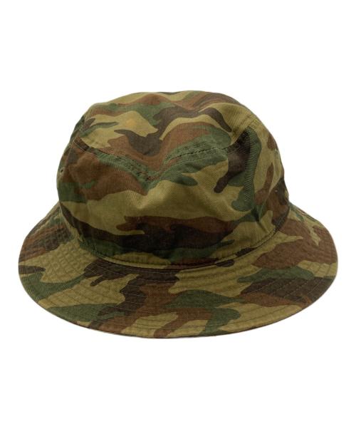 stussy（ステューシー）stussy (ステューシー) カモ柄バケットハット オリーブの古着・服飾アイテム