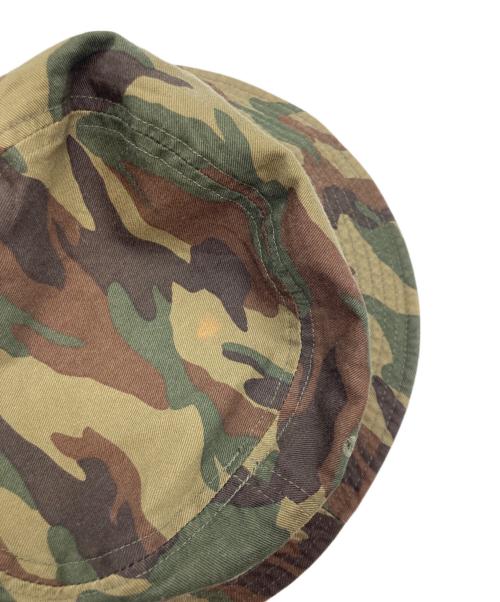 stussy（ステューシー）stussy (ステューシー) カモ柄バケットハット オリーブの古着・服飾アイテム
