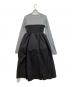 Bibiy. (ビビィ) CLEMENTINE DRESS / ドッキングワンピース グレー×ブラック サイズ:記載なし。実寸参照：7000円