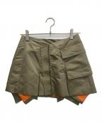 ESIÓエシオ）の古着「Nylon MA-1 skirt」｜オリーブ