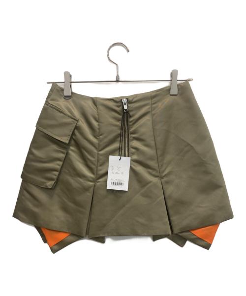 ESIÓ（エシオ）ESIÓ (エシオ) Nylon MA-1 skirt オリーブ サイズ:Mの古着・服飾アイテム