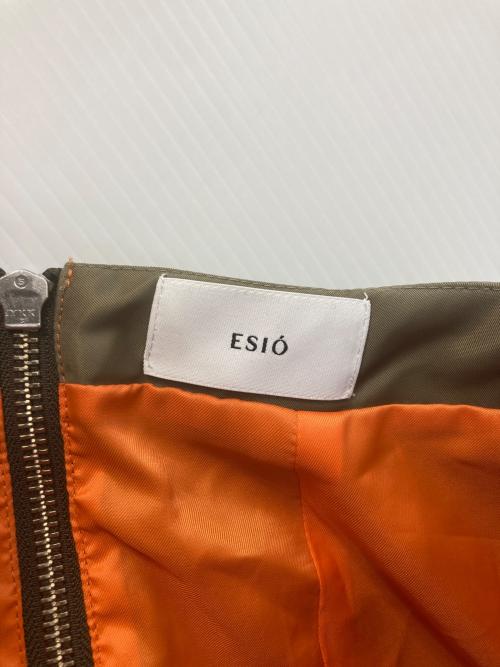 ESIÓ（エシオ）ESIÓ (エシオ) Nylon MA-1 skirt オリーブ サイズ:Mの古着・服飾アイテム