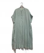 ne quittez pasヌキテパ）の古着「24AW Double Gauze Big Shirts Dress ワンピース」｜ブルー