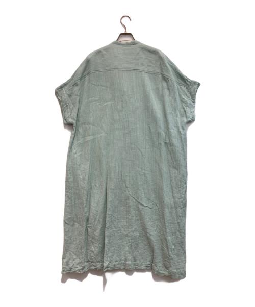 ne quittez pas（ヌキテパ）ne quittez pas (ヌキテパ) 24AW Double Gauze Big Shirts Dress ワンピース ブルー サイズ:記載なし。実寸参照の古着・服飾アイテム