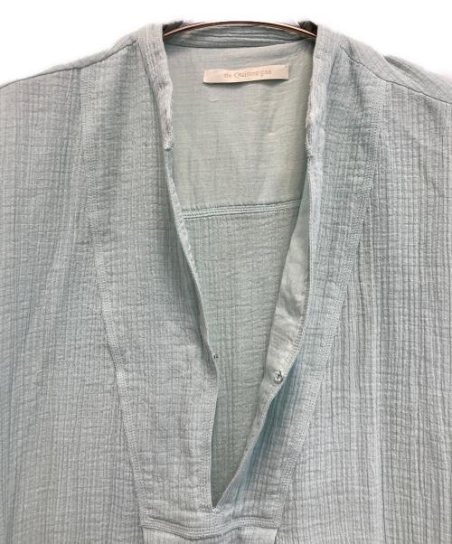 ne quittez pas（ヌキテパ）ne quittez pas (ヌキテパ) 24AW Double Gauze Big Shirts Dress ワンピース ブルー サイズ:記載なし。実寸参照の古着・服飾アイテム