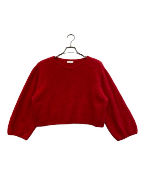 BALLSEY（ボールジィ）BALLSEY (ボールジィ) フォックスカシミヤ Vネックプルオーバー ニット レッド サイズ:Sの古着・服飾アイテム