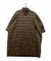 A-POC ABLE ISSEY MIYAKE（エイポック エイブル イッセイ ミヤケ）の古着「グリッドスチームストレッチスタンドカラーロングコート」｜オリーブ