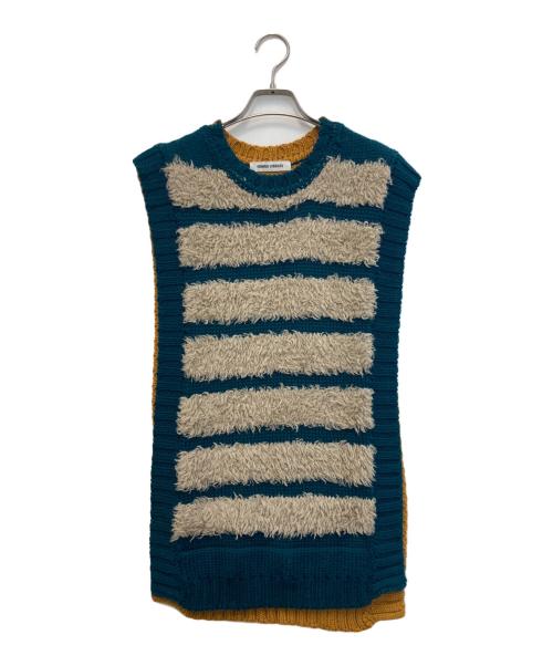 Henrik Vibskov（ヘンリック ヴィブスコフ）Henrik Vibskov (ヘンリック ヴィブスコフ) 23AW Fringe Knit Vest（フリンジニットベスト） マルチカラー サイズ:xs/sの古着・服飾アイテム