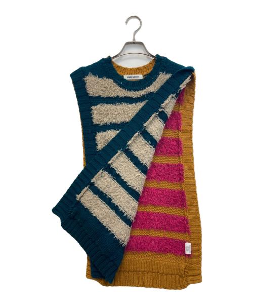 Henrik Vibskov（ヘンリック ヴィブスコフ）Henrik Vibskov (ヘンリック ヴィブスコフ) 23AW Fringe Knit Vest（フリンジニットベスト） マルチカラー サイズ:xs/sの古着・服飾アイテム