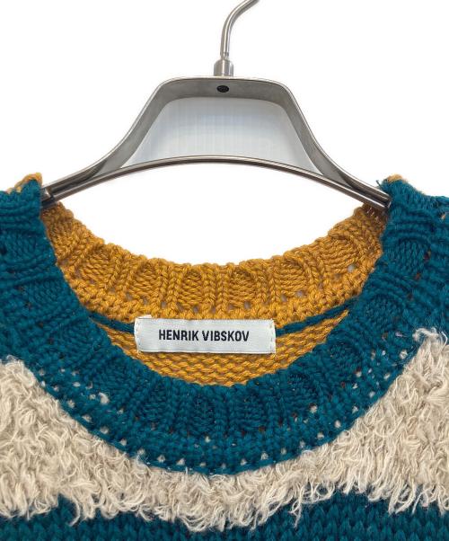 Henrik Vibskov（ヘンリック ヴィブスコフ）Henrik Vibskov (ヘンリック ヴィブスコフ) 23AW Fringe Knit Vest（フリンジニットベスト） マルチカラー サイズ:xs/sの古着・服飾アイテム