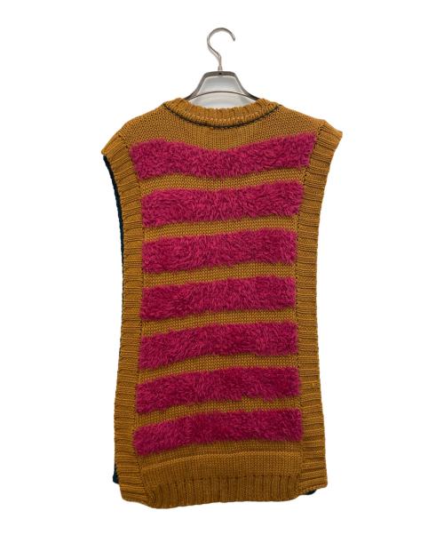 Henrik Vibskov（ヘンリック ヴィブスコフ）Henrik Vibskov (ヘンリック ヴィブスコフ) 23AW Fringe Knit Vest（フリンジニットベスト） マルチカラー サイズ:xs/sの古着・服飾アイテム