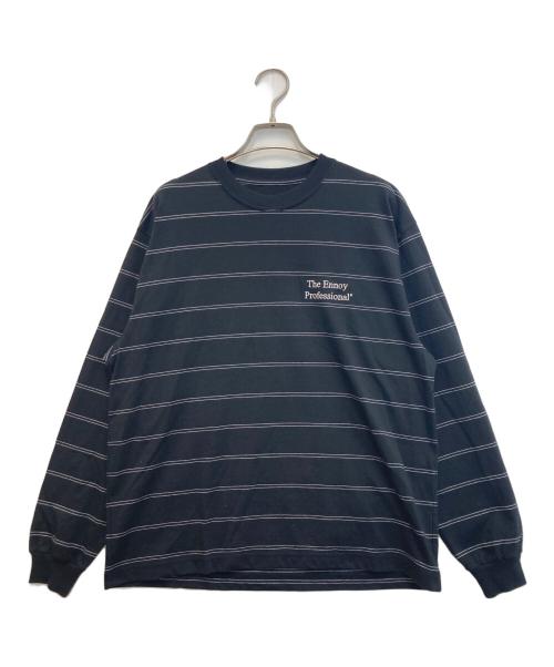 The Ennnoy Professional（ザ エンノイ プロフェッショナル）The Ennnoy Professional (ザ エンノイ プロフェッショナル) 26SS PANEL BORDER L/S T-SHIRT /ボーダーカットソー ブラック×ホワイト サイズ:Sの古着・服飾アイテム