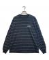 The Ennnoy Professional（ザ エンノイ プロフェッショナル）の古着「26SS PANEL BORDER L/S T-SHIRT /ボーダーカットソー」｜ブラック×ホワイト