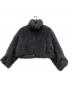 THINGS THAT MATTER（シングスザットマター）の古着「CRIMPED FUR CROPPED BLOUSON/ボアジャケット」｜グレー