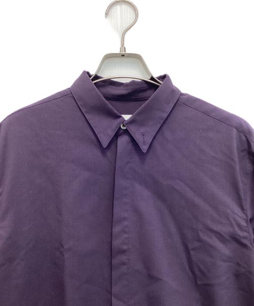 OVERCOAT（オーバーコート）OVERCOAT (オーバーコート) CLASSIC WOOL SHIRT /クラシックウールシャツ パープル サイズ:1の古着・服飾アイテム