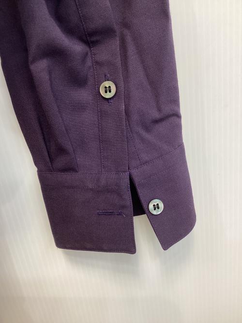 OVERCOAT（オーバーコート）OVERCOAT (オーバーコート) CLASSIC WOOL SHIRT /クラシックウールシャツ パープル サイズ:1の古着・服飾アイテム