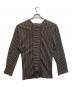 J.L - A.L/ (ジェイラル) L/S ストライププリーツカットソー ブラウン サイズ:L：13000円