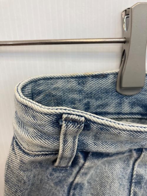 CLANE（クラネ）CLANE (クラネ) サークルカット レイヤード デニムスカート アイスブルーの古着・服飾アイテム