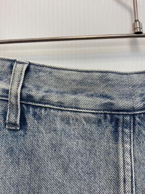CLANE（クラネ）CLANE (クラネ) サークルカット レイヤード デニムスカート アイスブルーの古着・服飾アイテム
