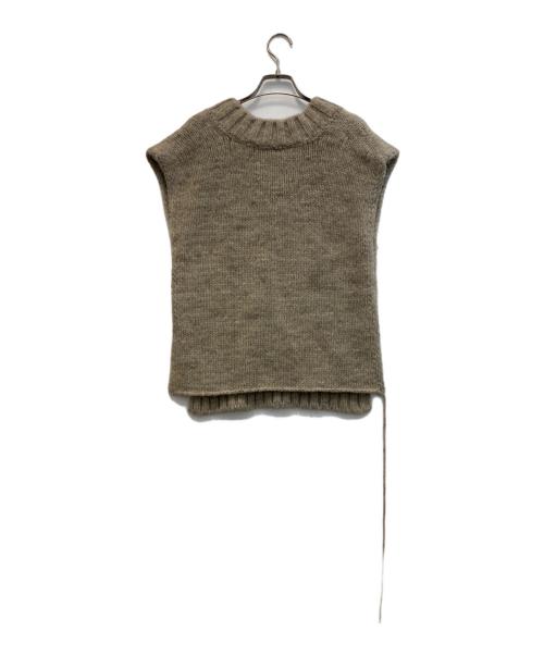 Maison Margiela（メゾンマルジェラ）Maison Margiela (メゾンマルジェラ) 24SS ボタニカルダイ ニット タバード ベスト ベージュ サイズ:Sの古着・服飾アイテム